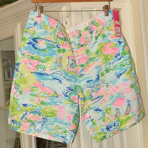 NWT Lilly Pulitzer Honda Classic Toile Mens Beaumont Short size 34